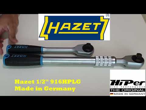Unboxing of Hazet 916HPLG 1/2" (1000 Nm, 90 teeth) HiPer Series Extendable Ratchet