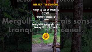 OUÇA O QUE A CHUVA TEM A DIZER...