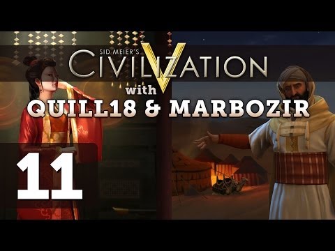 Civilization 5 Deity Twins Multiplayer ft. Quill18 - Part 11