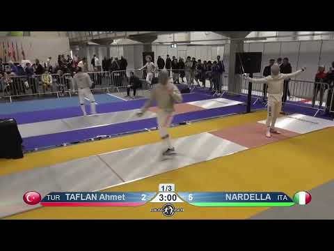 European Championships 2023 JMS - L32 - Ahmet Taflan TUR v Emanuele Nardella ITA