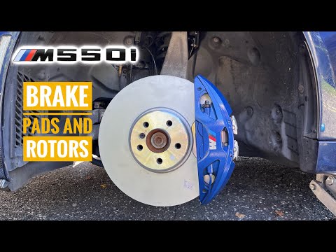 How To Change Front Brake Pads And Rotors | 2018 BMW M550I