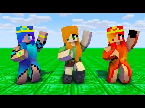 MONSTER SCHOOL | K/DA - POP/STARS ALEX, FIRE AND ICE PRINCESS | MINECRAFT ANIMATION
