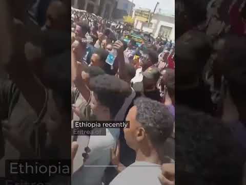 Celebrations in Ethiopian city after reported Eritrean ‘incursion’ | AJ #shorts