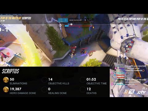 POTG! NECROS #1 RANK NANO GENJI GAMEPLAY! OVERWATCH SEASON 26 TOP 500