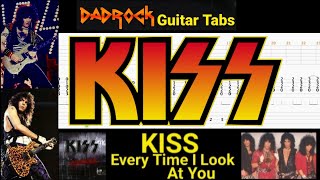 Every Time I Look At You - KISS - Guitar + Bass TABS Lesson