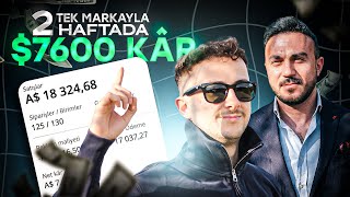 2 haftada $7500 kârı nasıl yaptı? | case study #1 