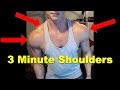 3 Minute Shoulder Workout (Dumbbells, At Home)