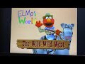 Opening To Elmo S World Wild Wild West 2001 DVD