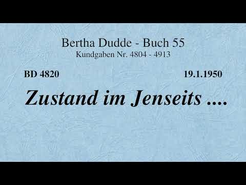 BD 4820 - ZUSTAND IM JENSEITS ....