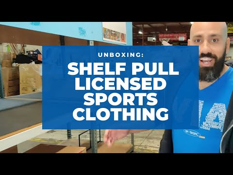 UNBOXING: Assorted Shelf Pull Licensed Sports Clothing