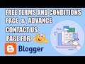 Free terms and conditions page generator for website & contact us page HTML code for blogger Free terms and conditions page generator for website & contact us page HTML code for blogger