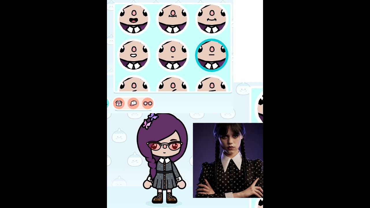 Wednesday Addams in Toca Boca #tocaboca #tocalifeworld #wednesdayaddams