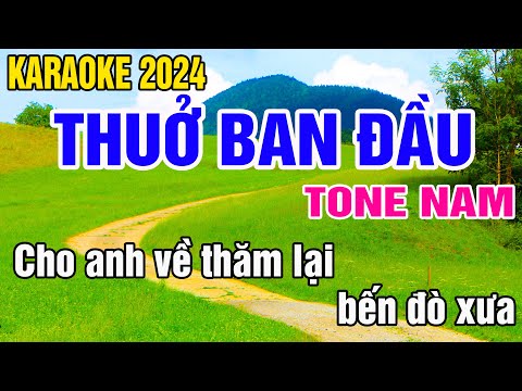 Thuở Ban Đầu Karaoke Tone Nam Nhạc Sống gia huy karaoke