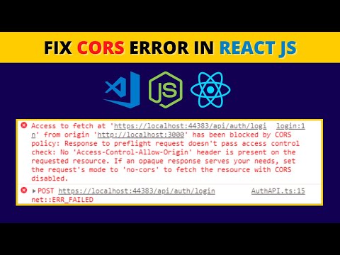 How To Fix CORS Error In React Js? (2022) | Solved!!