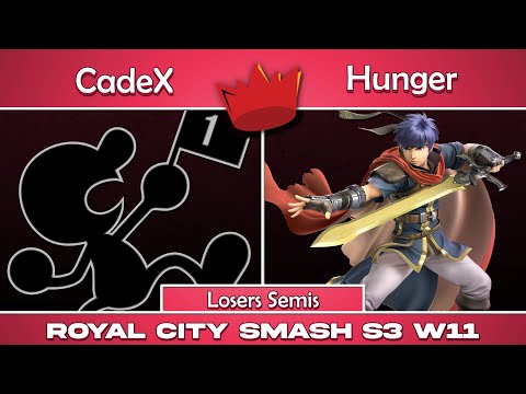 RCS S03 W11 | CadeX (Game & Watch) vs Hunger (Ike) | Losers Semis | SSBU Ultimate Tournament
