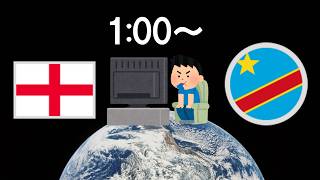【W杯】イングランドさんがコンゴさんに負ける訳ねえだろうがよｫ！！！！！！！！