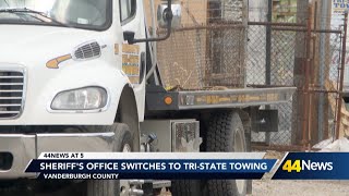 Vanderburgh County Sheriff's Office signs contract with new towing company