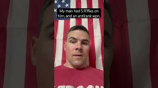 My guy is ready for anything. #military #army #marine #navy #airforce #soldier #militarypersonnel