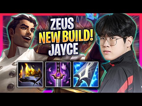ZEUS PLAYS JAYCE WITH NEW BUILD! - T1 Zeus Plays Jayce TOP vs Ornn! | Season 2024