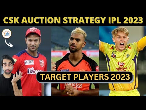 CSK Target Players and IPL 2023 AUCTION STRATEGY | Playing 11 | IPL 2023 ALL TEAM SQUAD
