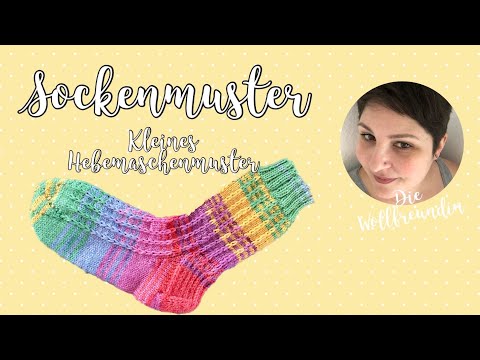 Sockenmuster Nr. 1 - Kleines Hebemaschenmuster [Hebemaschen]