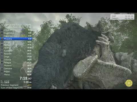 SOTC normal boss rush speedrun - RTA 41:13.66 - IGT  20:45.12