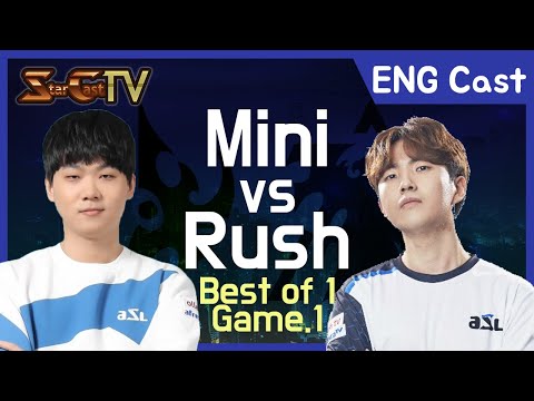 [ENG] Mini vs Rush on Benzene (PvT) Game1 - Starcraft Remastered (StarCastTV English)