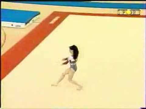 Vanessa Ferrari on Floor Exercise