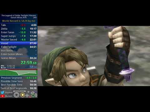 Twilight Princess Goron Mines RTA Speedrun in 57:29