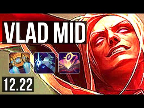 VLAD vs EKKO (MID) | 1400+ games, 6 solo kills, 1.7M mastery, Legendary, 16/4/7 | EUW Master | 12.22
