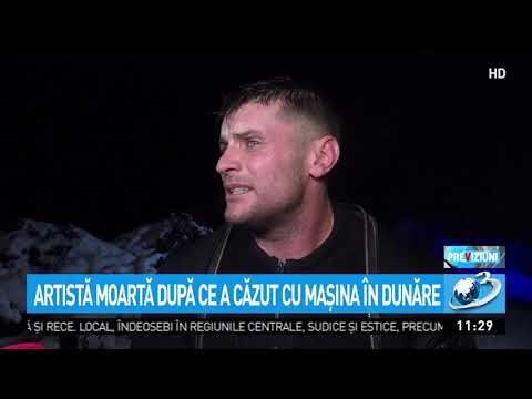 Artistă moartă după ce a căzut cu maşina în Dunăre