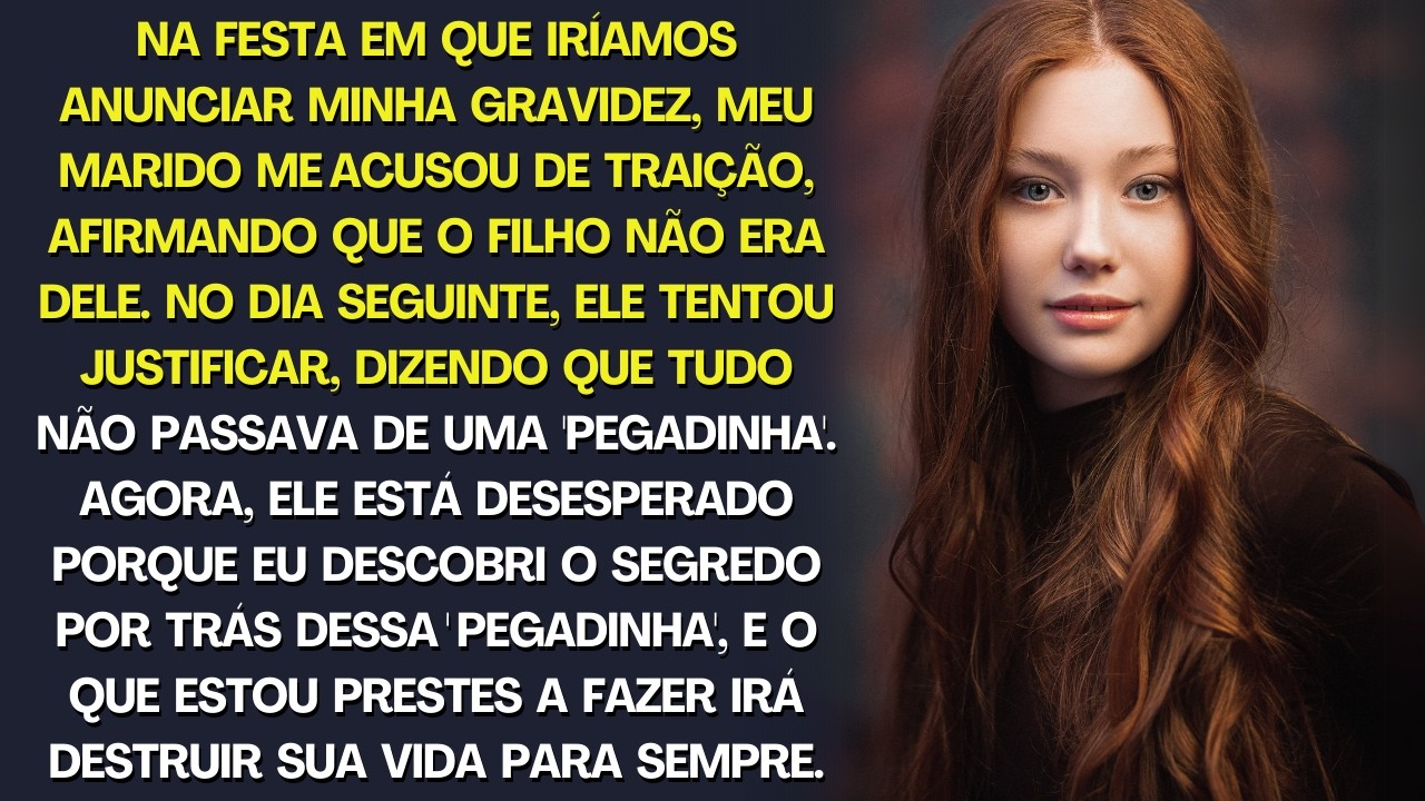 Durante a festa de anúncio da minha gravidez meu marido e minha cunhada me acusaram de traição…