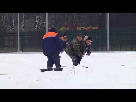 У Гомелі завяршаюць будаўніцтва шматпрофільнага спартыўнага комплексу видео