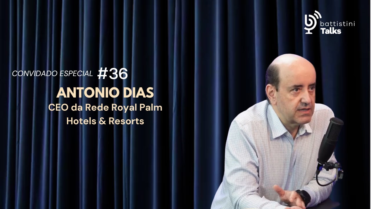 Ricardo Battistini recebe Antonio Dias - CEO da Rede Royal Palm Hotels & Resorts- #EP36