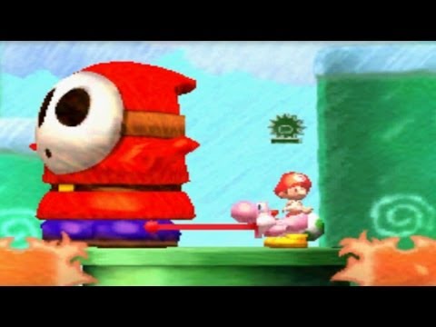 Yoshi's New Island - World 1-2 (100 Points - All Stars, Red Coins & Flowers)