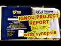 FINAL PROJECT PROPOSAL IGNOU How To Make IGNOU Project Process