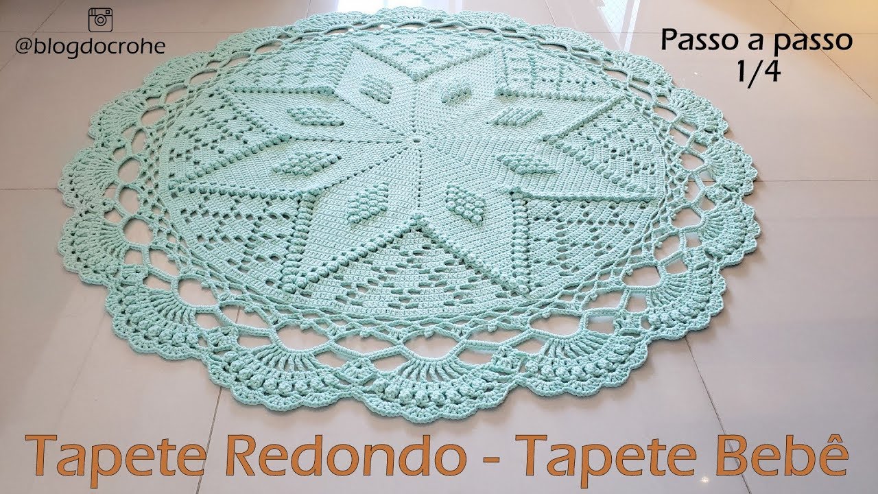 Tapete Redondo de Crochê