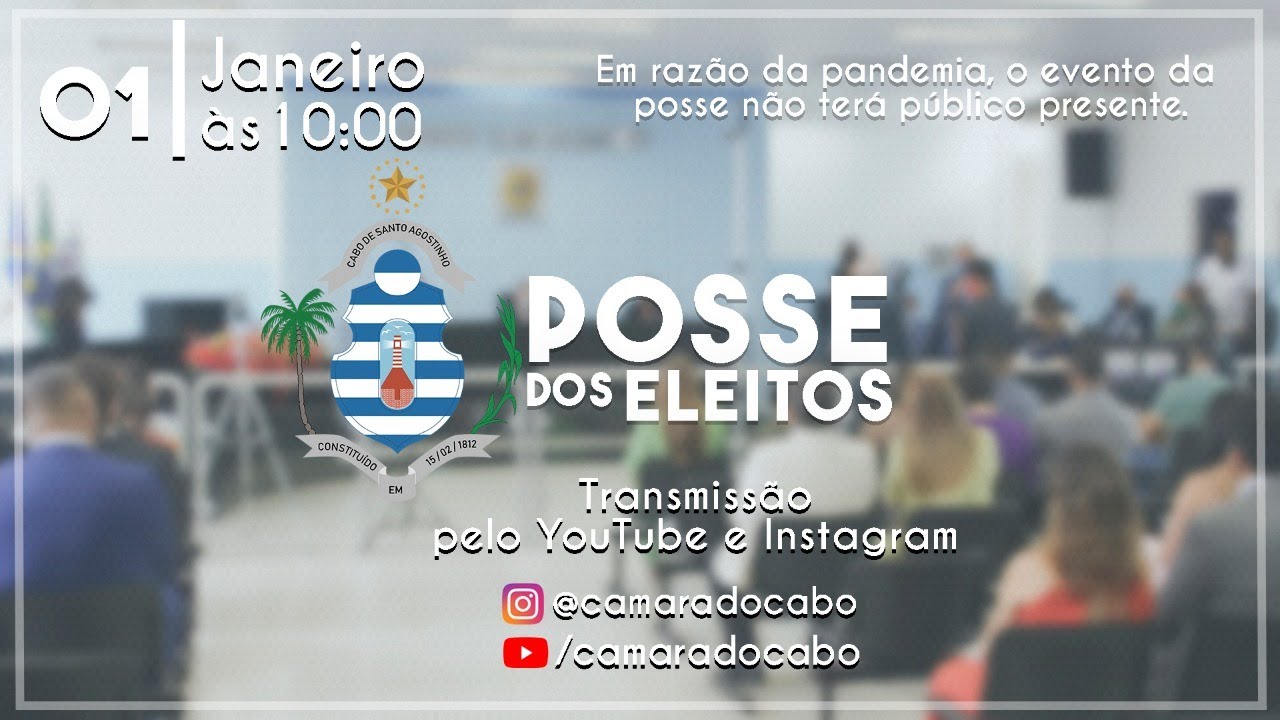 Sessão Solene - Posse do prefeito, vice-prefeito e vereadores 2021-2024