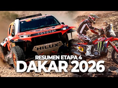 LATEGAN ATTACKS WITH TOYOTA AND FORD LOSES TIME - DAKAR STAGE 4 SUMMARY 2026