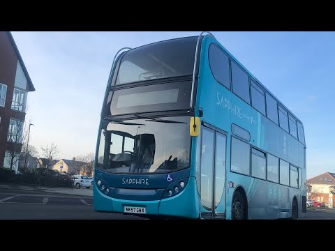 Arriva Northumbria: Dennis Trident ADL Enviro400 7505/NK57 GWX on the X9