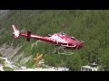 AIR ZERMATT Spektakulärer Start Und Landung Eurocopter AS 350 Ecureuil