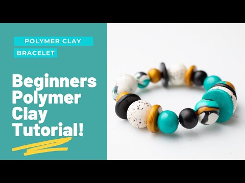 Polymer Clay Bracelet  Beginner Tutorial