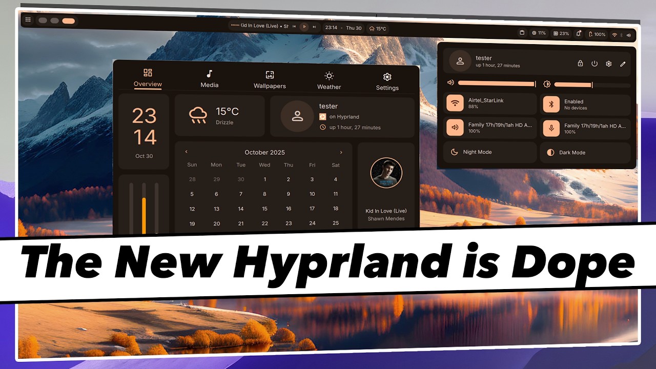 THIS IS NEW ARCH LINUX HYPRLAND SETUP (Ft. DANK Material Shell)