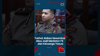 Sempat Koar-koar Vonis Bharada E, Kini Farhat Abbas Ingin Jadi Mediator Sambo & Keluarga Brigadir J