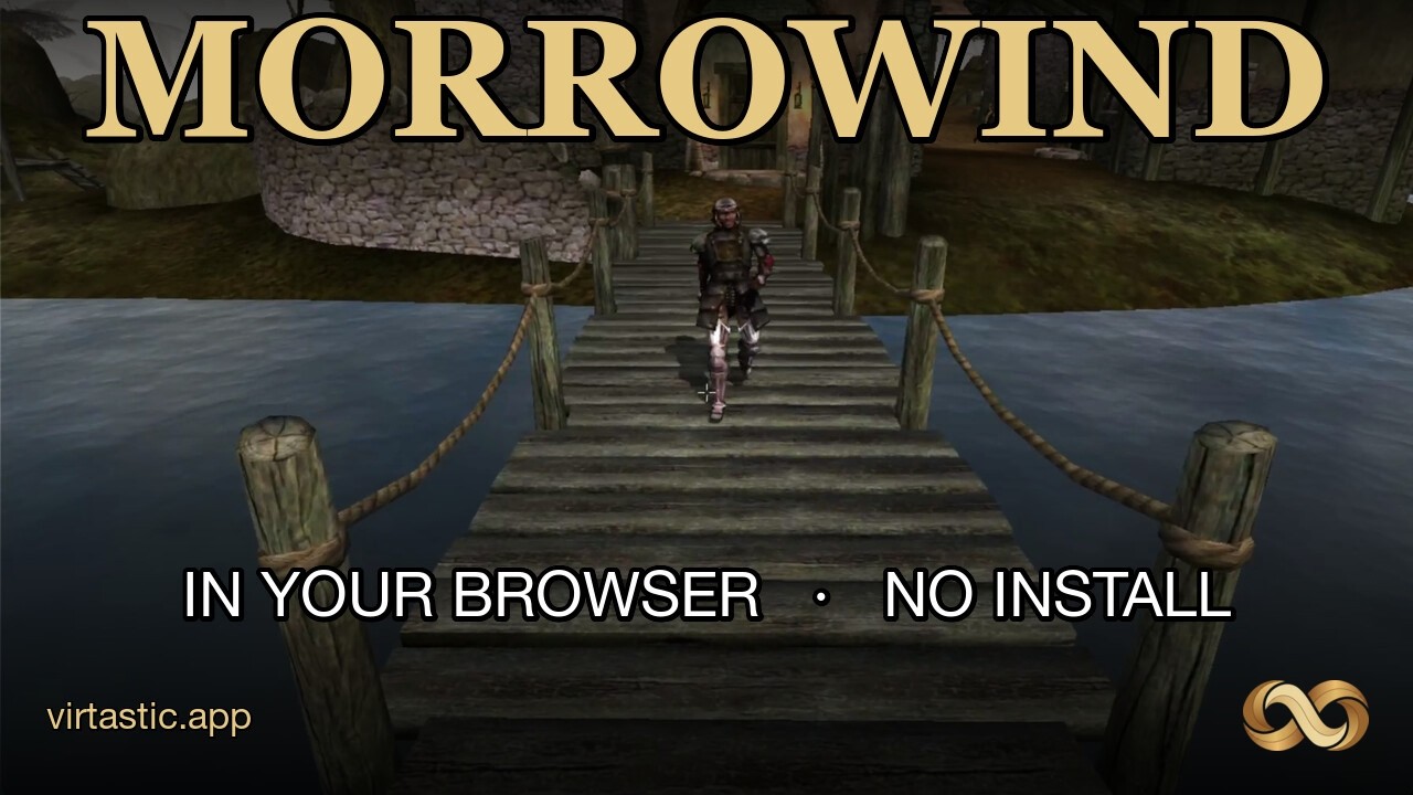 Morrowind running in a browser tab (OpenMW compiled to WebAssembly) - YouTube
