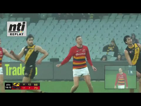 Qualifying Final Hostplus SANFL Snapshot - Adelaide's Kieran Strachan snaps it through