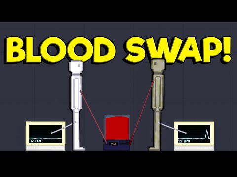 SWAPPING ZOMBIE BLOOD INTO RAGDOLL HUMANS! - People Playground Mods Gameplay