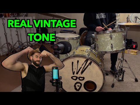 I Finally Played the Gene Krupa Drum Kit!