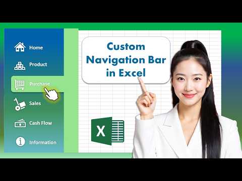 Custom Navigation Bar in Excel || Side bar in Excel ! #excel #exceltips #exceltutorials