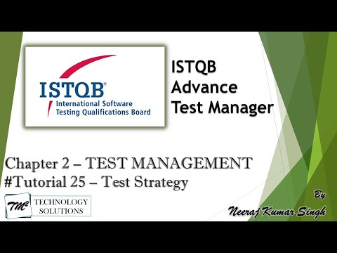 ISTQB Test Manager Introduction